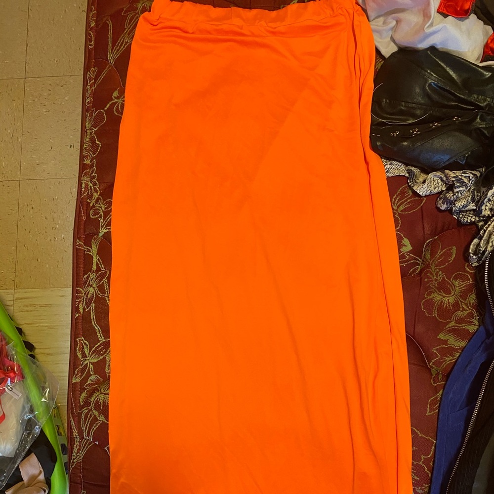 Orange skirt